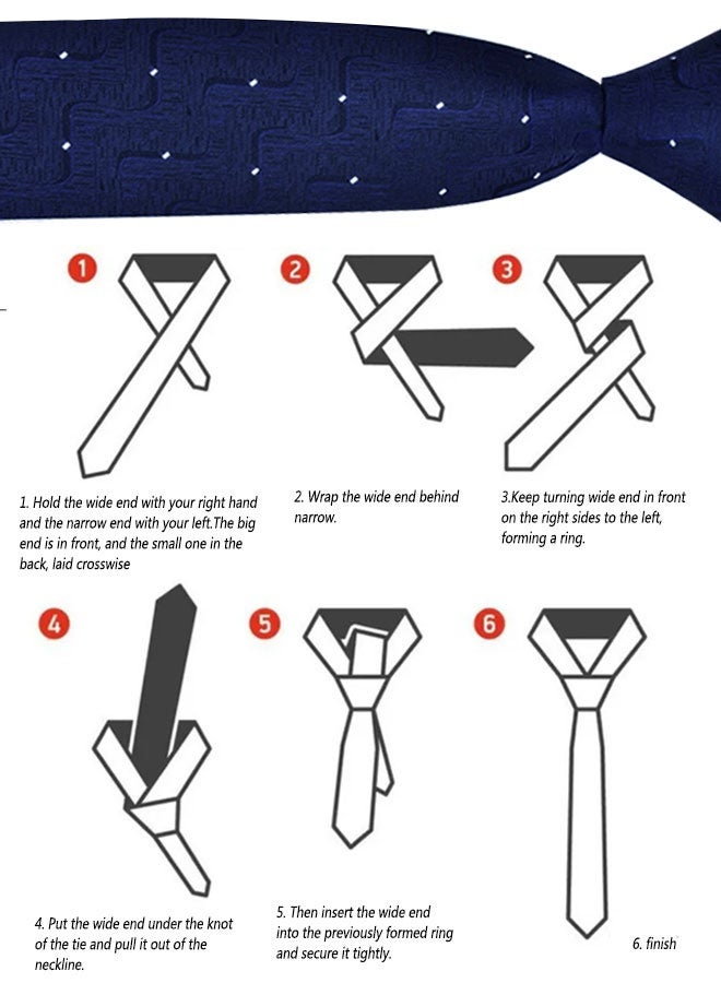 HOOTO 2pcs lace up ties Set for Men Adjustable Men's Pretied Neckties on Tie - Image 4